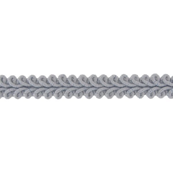 Image of Decorative cotton ribbon 11 mm - grey – available at Šarlotes audumi