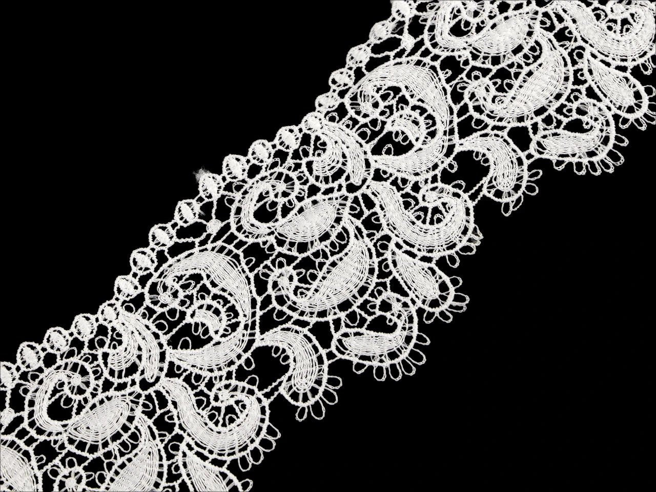 Image avec dentelle décorative 65 mm, blanc cassé / Off White – disponible en ligne chez Šarlotes audumi