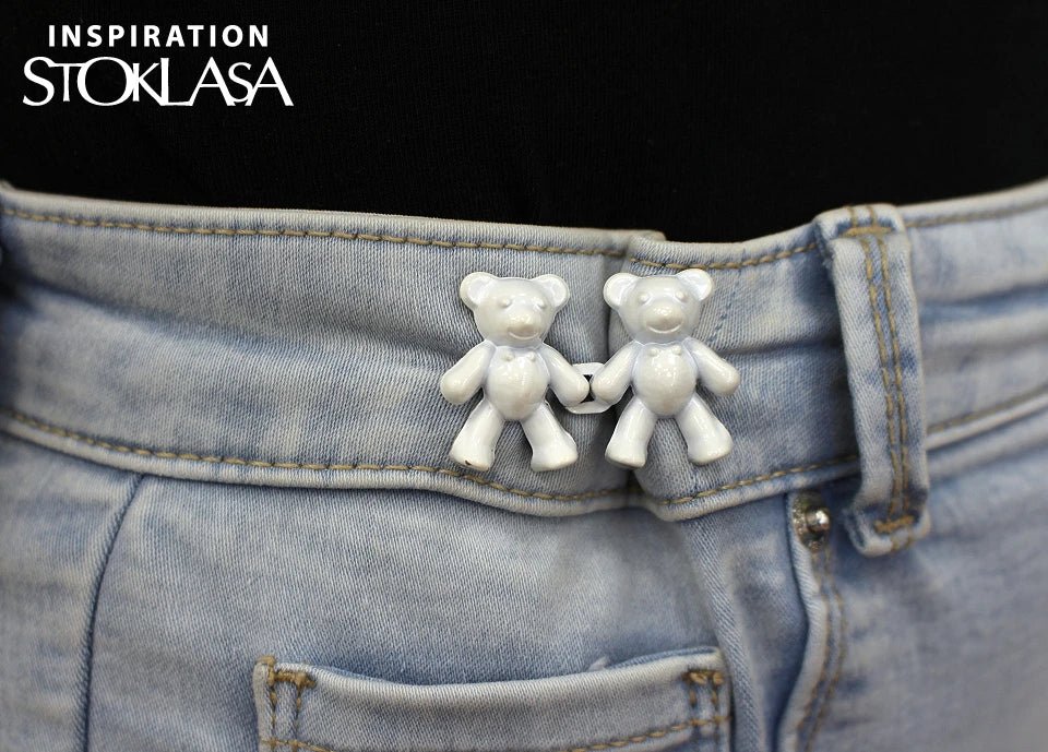 Image of Decorative buckle – bear design 20×40 mm – available at Šarlotes audumi