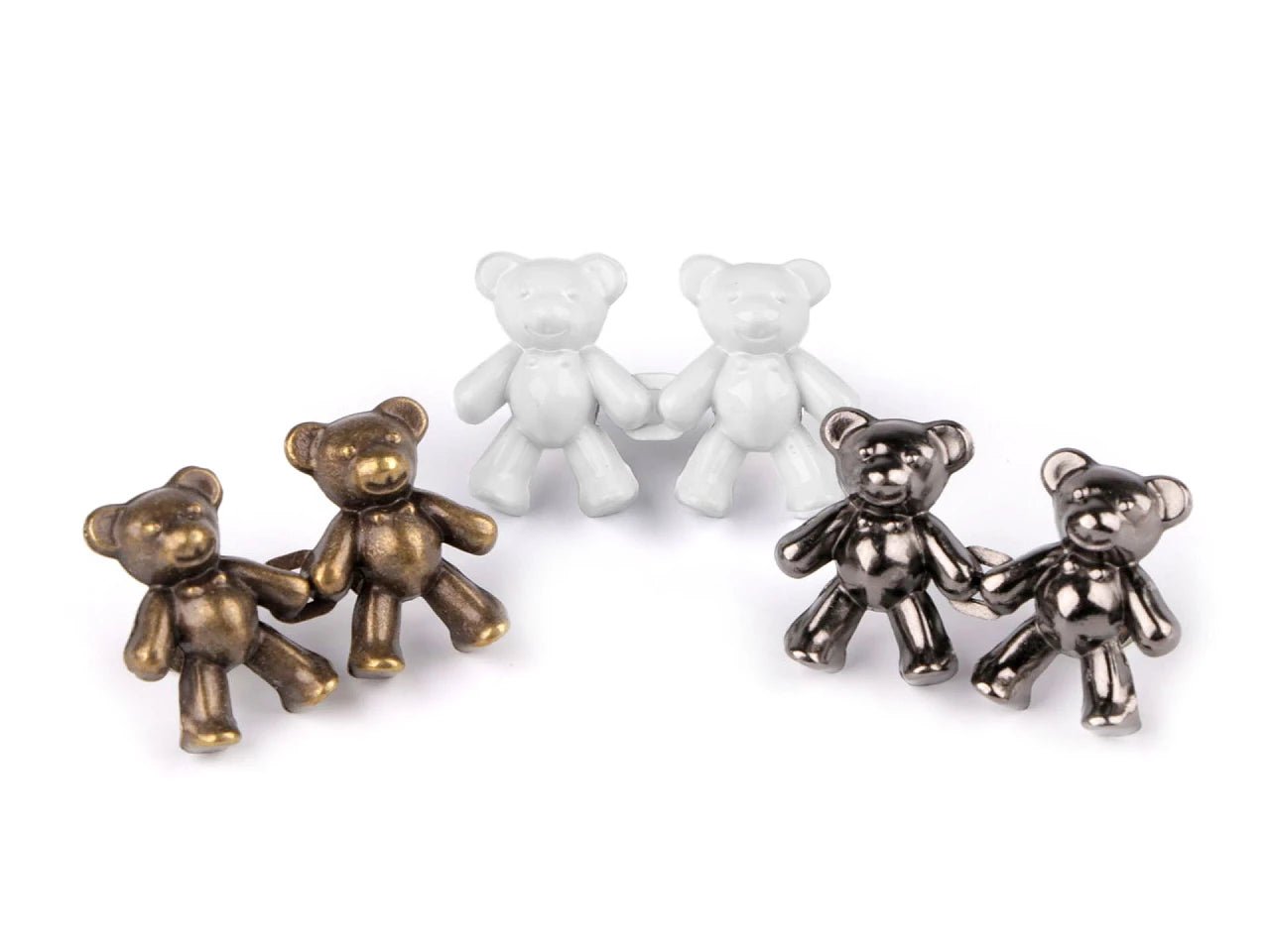 Image of Decorative buckle – bear design 20×40 mm – available at Šarlotes audumi