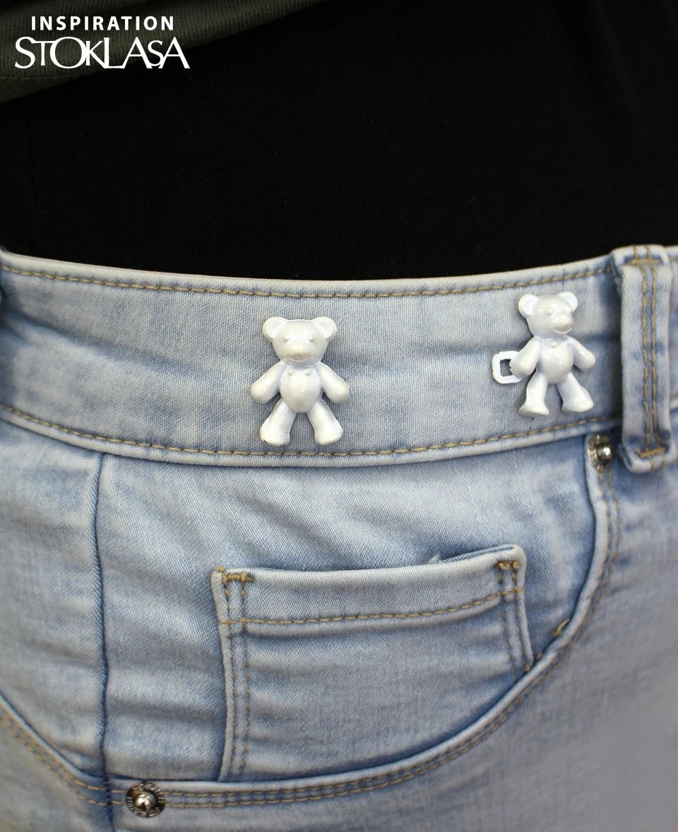 Image with Decorative buckle – bear design 20×40 mm – available at Charlotte's Fabrics