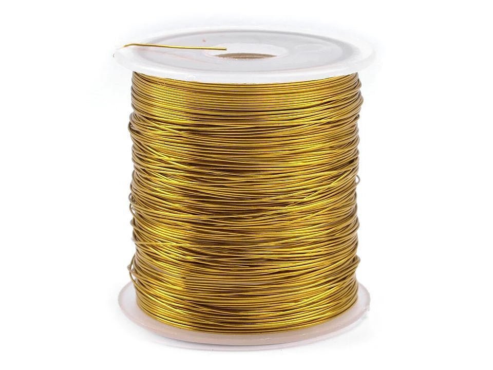 Image de fil de cuivre décoratif Ø 0,3 mm – 10 m – disponible chez Šarlotes audumi