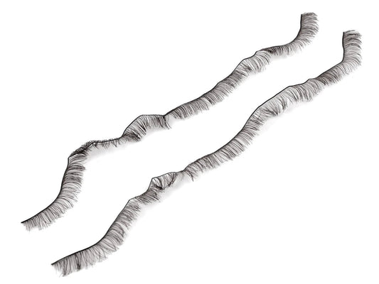 Image of decorative eyelashes for toys and dolls, dark brown – available at Charlotte's Fabrics