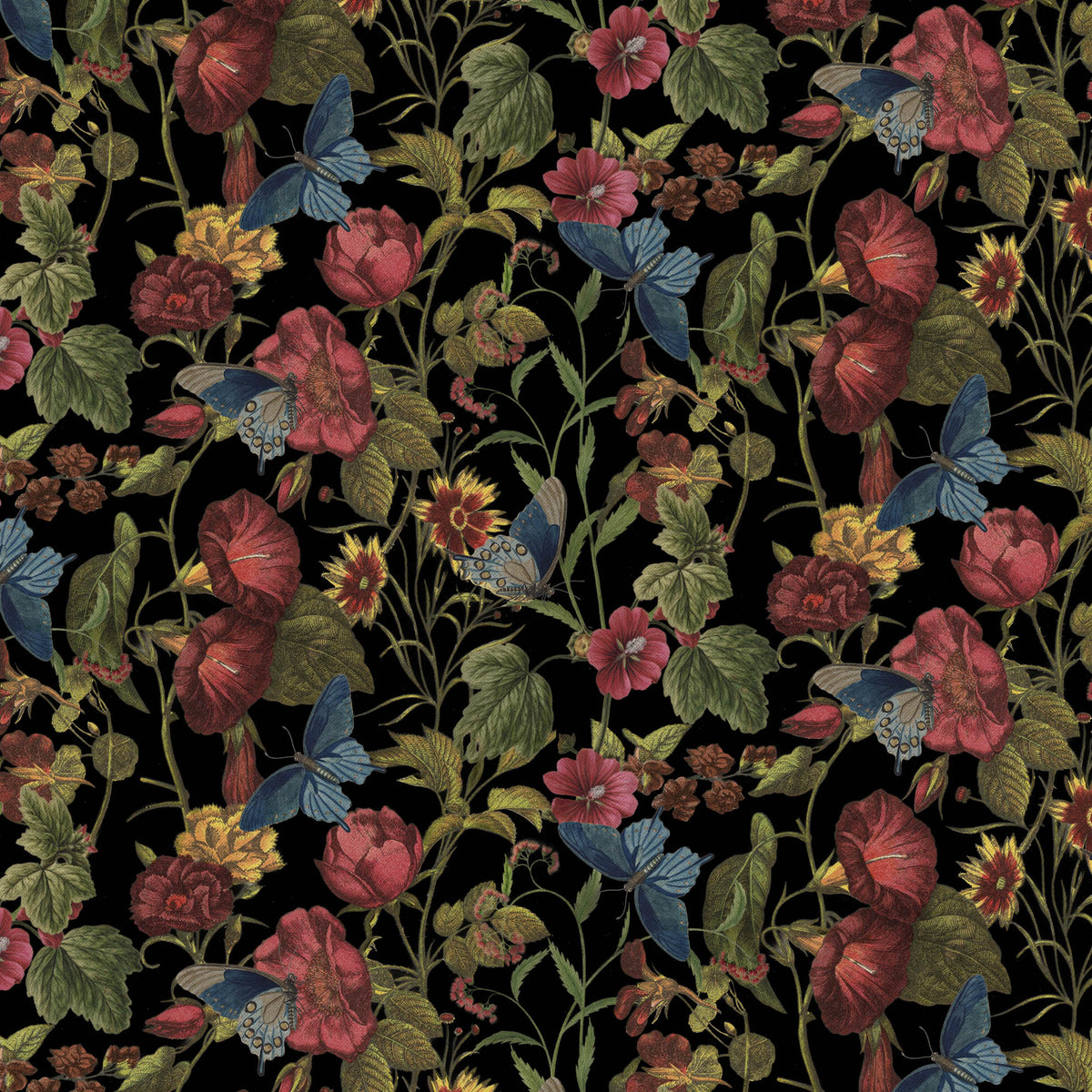 Butterfly Tapestry in Flowers