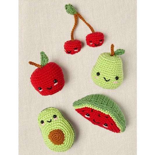 Attēls ar DMC Amigurumi komplekts "Fruit" – augļu kolekcija – pieejams Šarlotes audumi