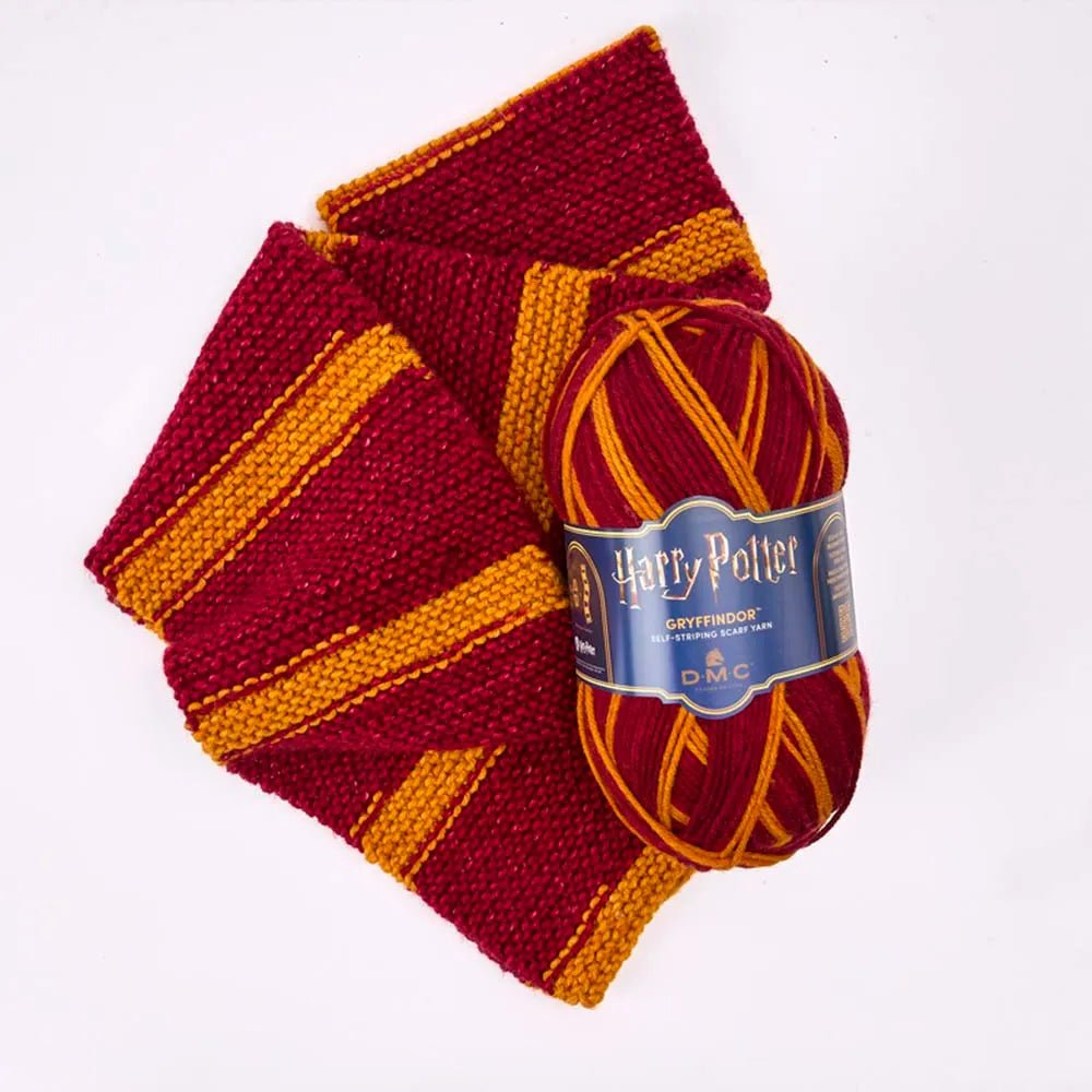 Image of DMC Harry Potter Magic yarn, 300 g / 410 m – self-striping yarn in Hogwarts house colors – available online at Charlotte's Fabrics