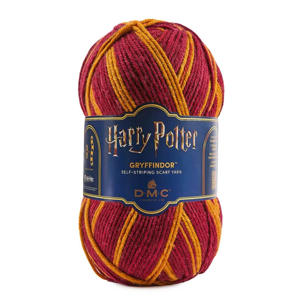 Image of DMC Harry Potter Magic yarn, 300 g / 410 m – self-striping yarn in Hogwarts house colors – available online at Charlotte's Fabrics