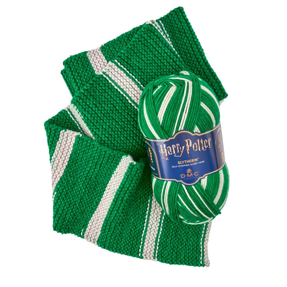 Image of DMC Harry Potter Magic yarn, 300 g / 410 m – self-striping yarn in Hogwarts house colors – available online at Charlotte's Fabrics