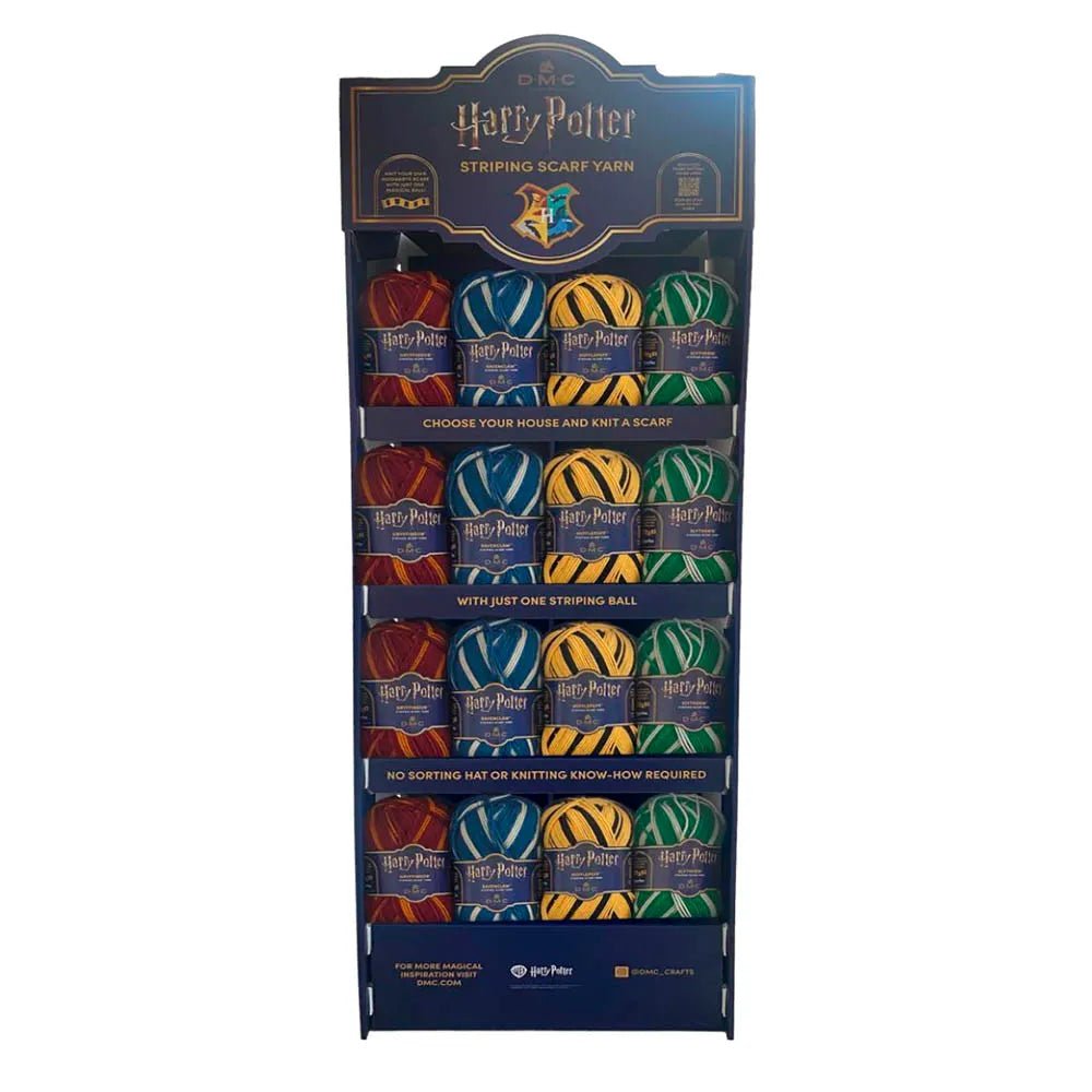 Image of DMC Harry Potter Magic yarn, 300 g / 410 m – self-striping yarn in Hogwarts house colors – available online at Charlotte's Fabrics