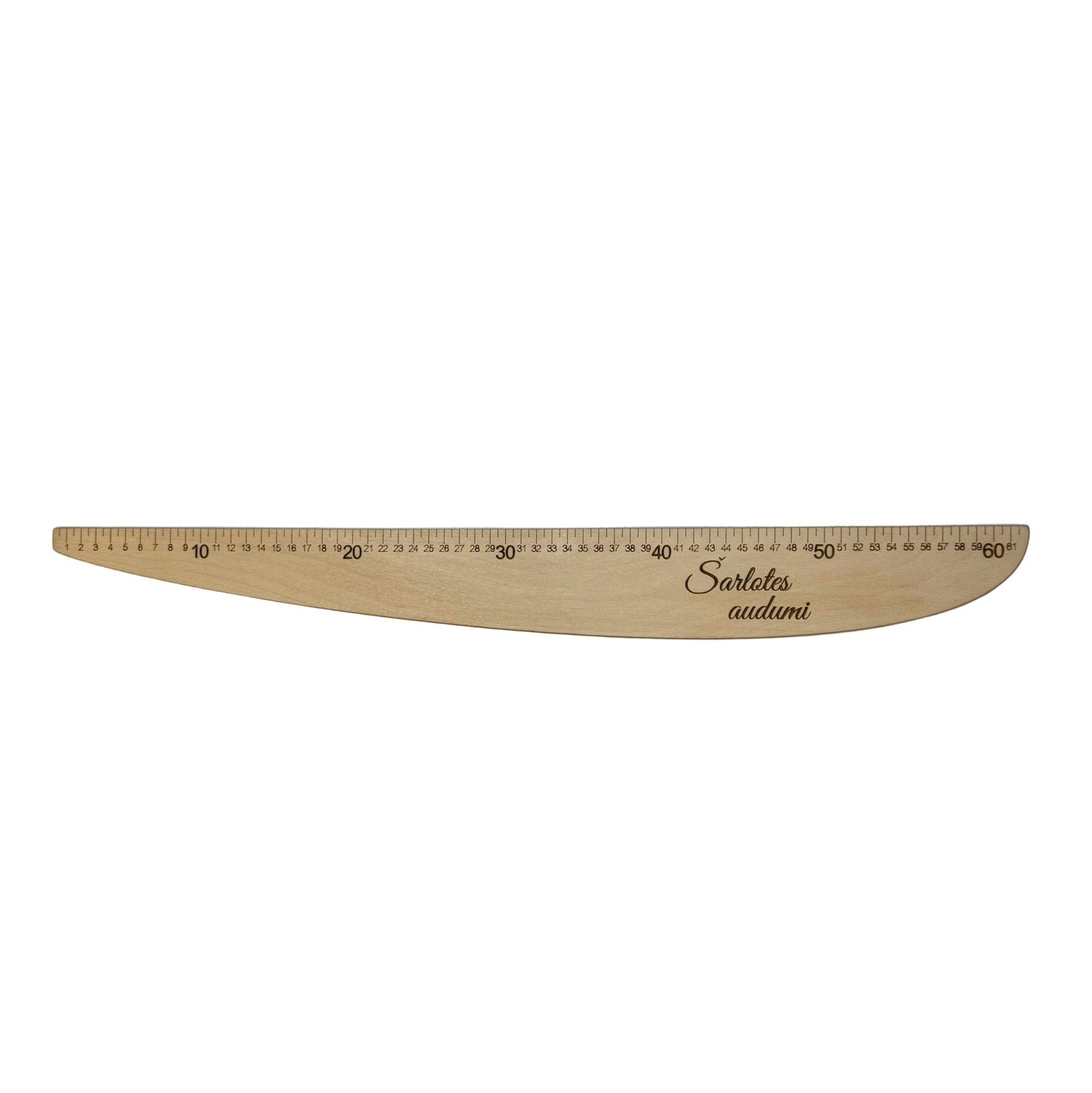 Image of a tailor’s ruler | curved pattern ruler A - 1 – available at Charlotte’s Fabrics