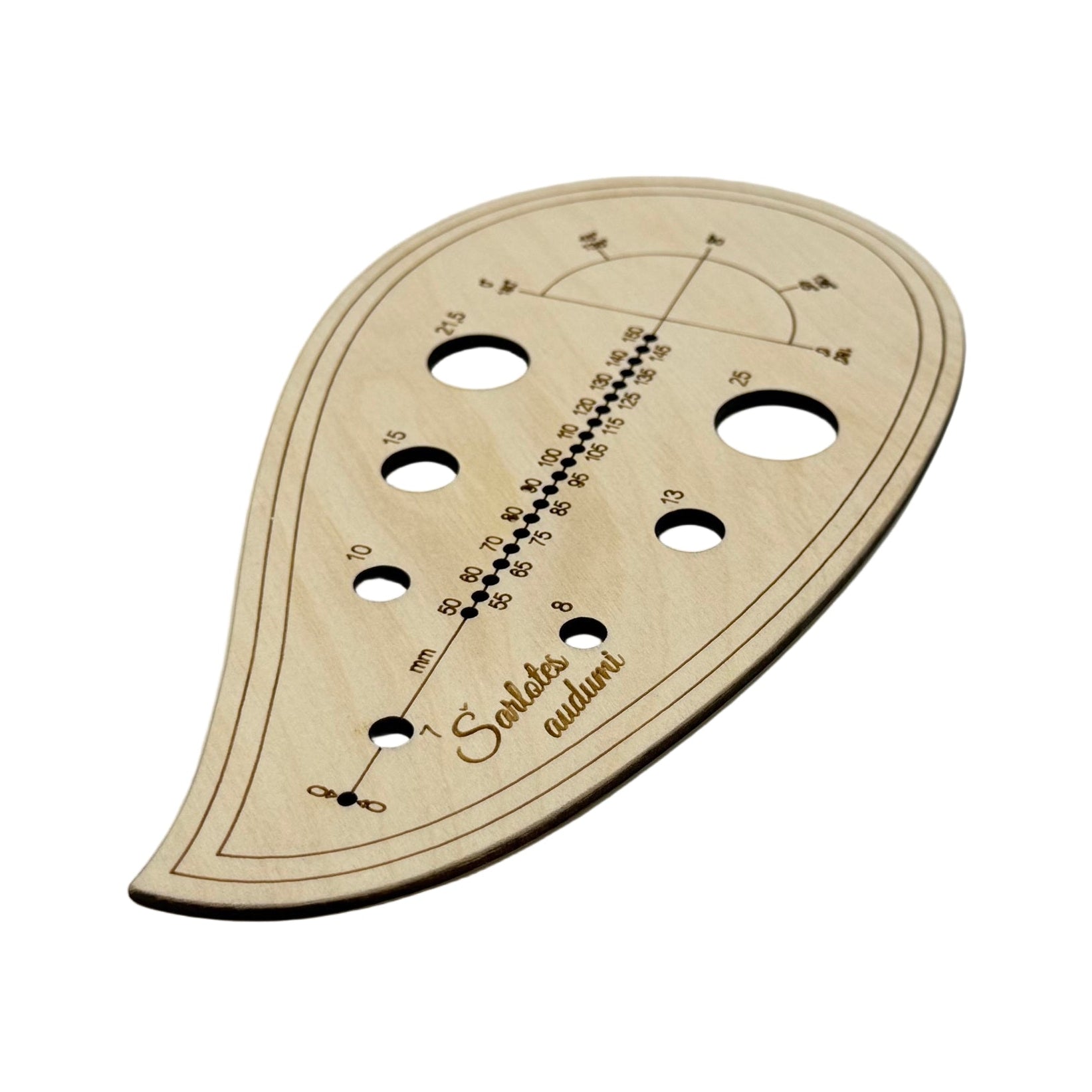 Image with tailor's ruler | curved pattern ruler A - 2 – available at Šarlotes audumi