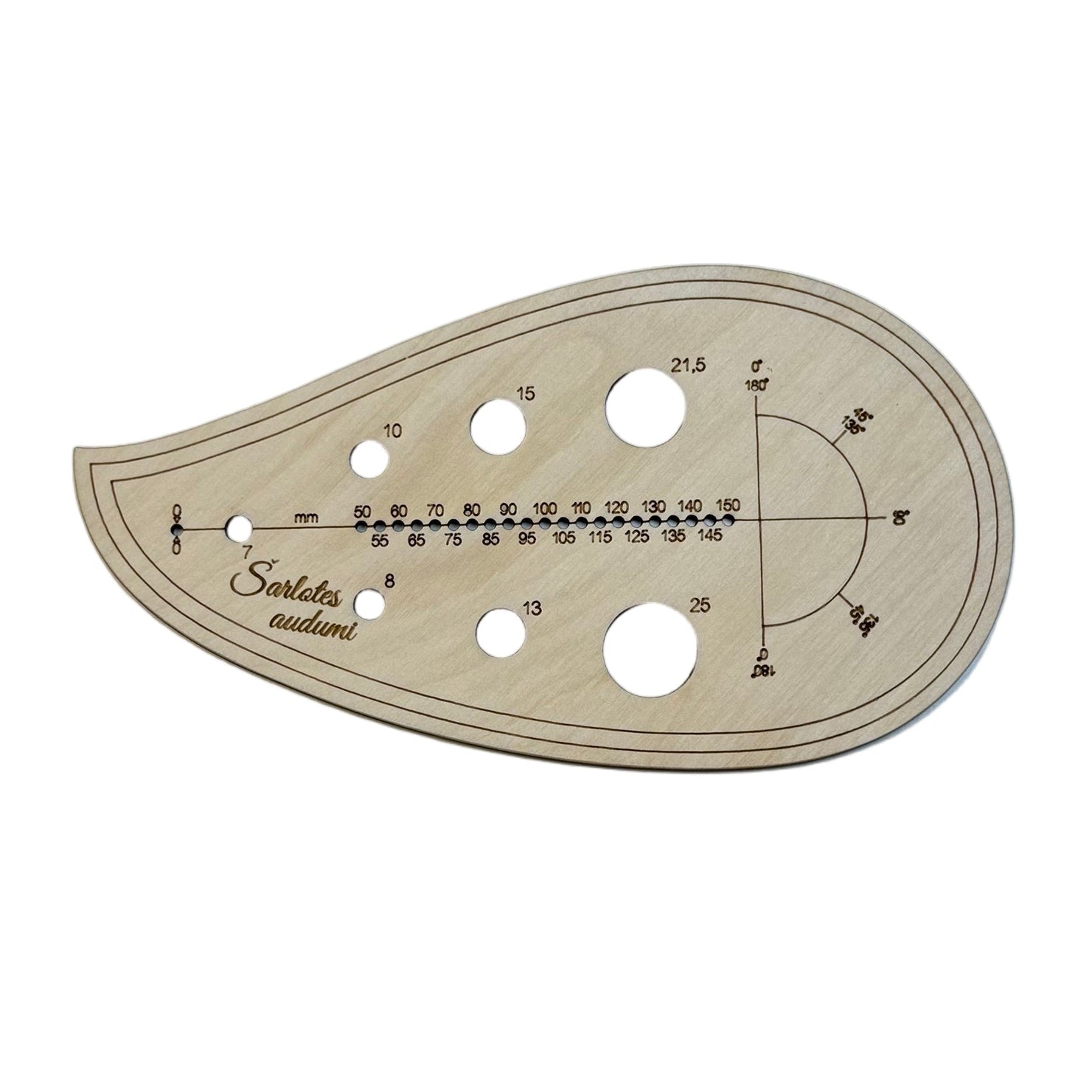 Image with tailor’s ruler | curved pattern ruler A - 2 – available at Charlotte’s Fabrics