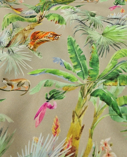 100 % tissu en viscose - paradis tropical