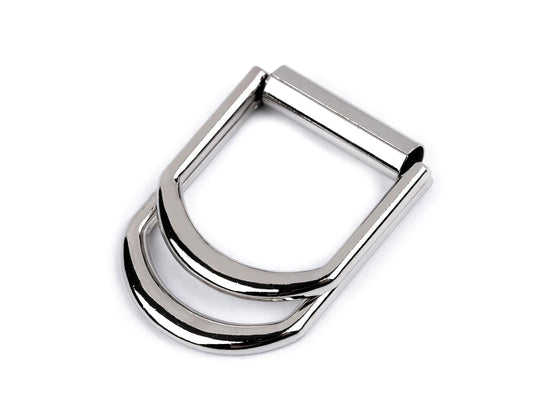 Image with double metal belt buckle 20 mm – available at Šarlotes audumi