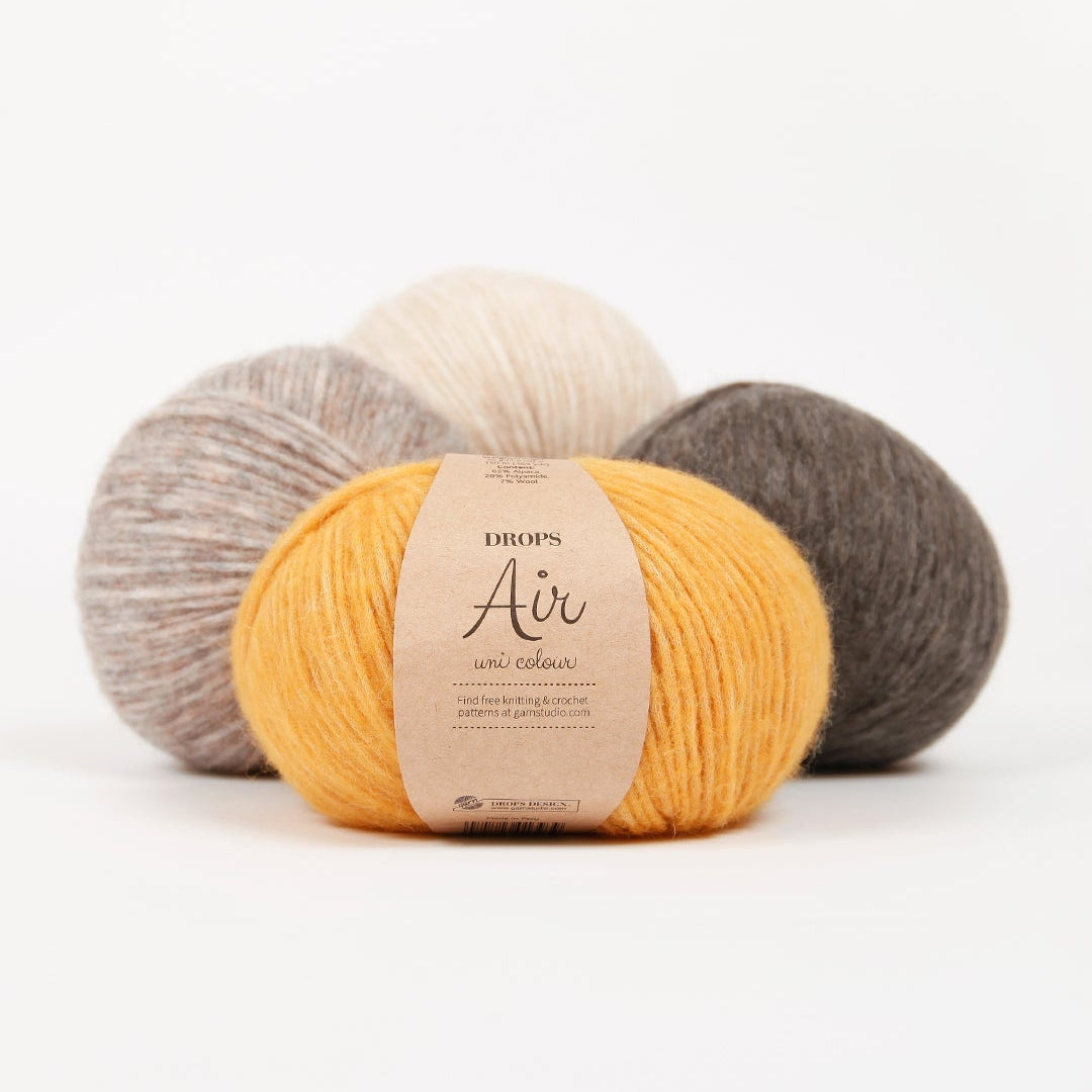 Dzija DROPS Air| 65% alpaka | 28% poliamīds | 7% vilna | 50g ~150m