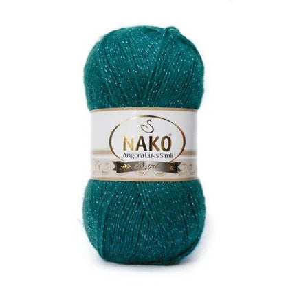 NAKO ANGORA LUKS SIMLI yarn with shimmer - 550m 100g