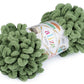 Dzija Yarn Alize Puffy - dūmakaini zaļa 9 m 100g #485