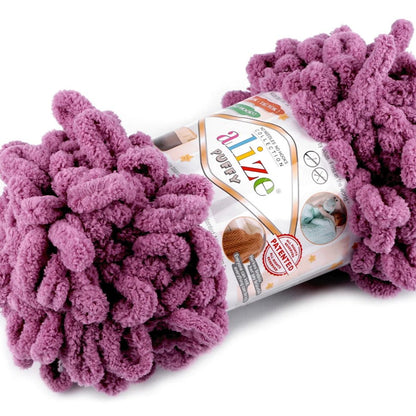 Alize Puffy Yarn - dusty pink 9 m 100g #28