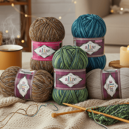 Image de laine Alize Superwash Comfort - 100 g / 420 m – disponible chez Šarlotes audumi