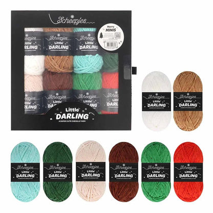 alt
Image with Scheepjes Little Darling yarn set, color set 8×25g – Farm Friends 24665 – available at Šarlotes audumi
