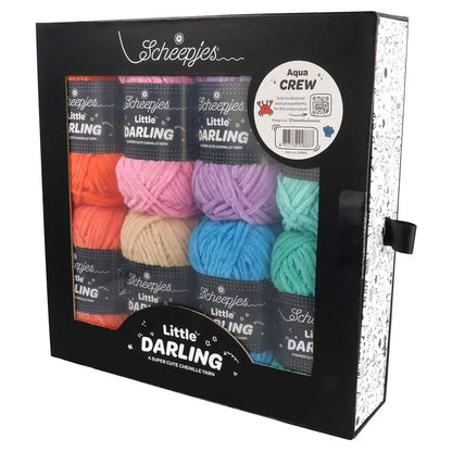 Image with Scheepjes Little Darling yarn set color set 8×25g – Farm Friends 24668 – available at Charlotte Fabrics