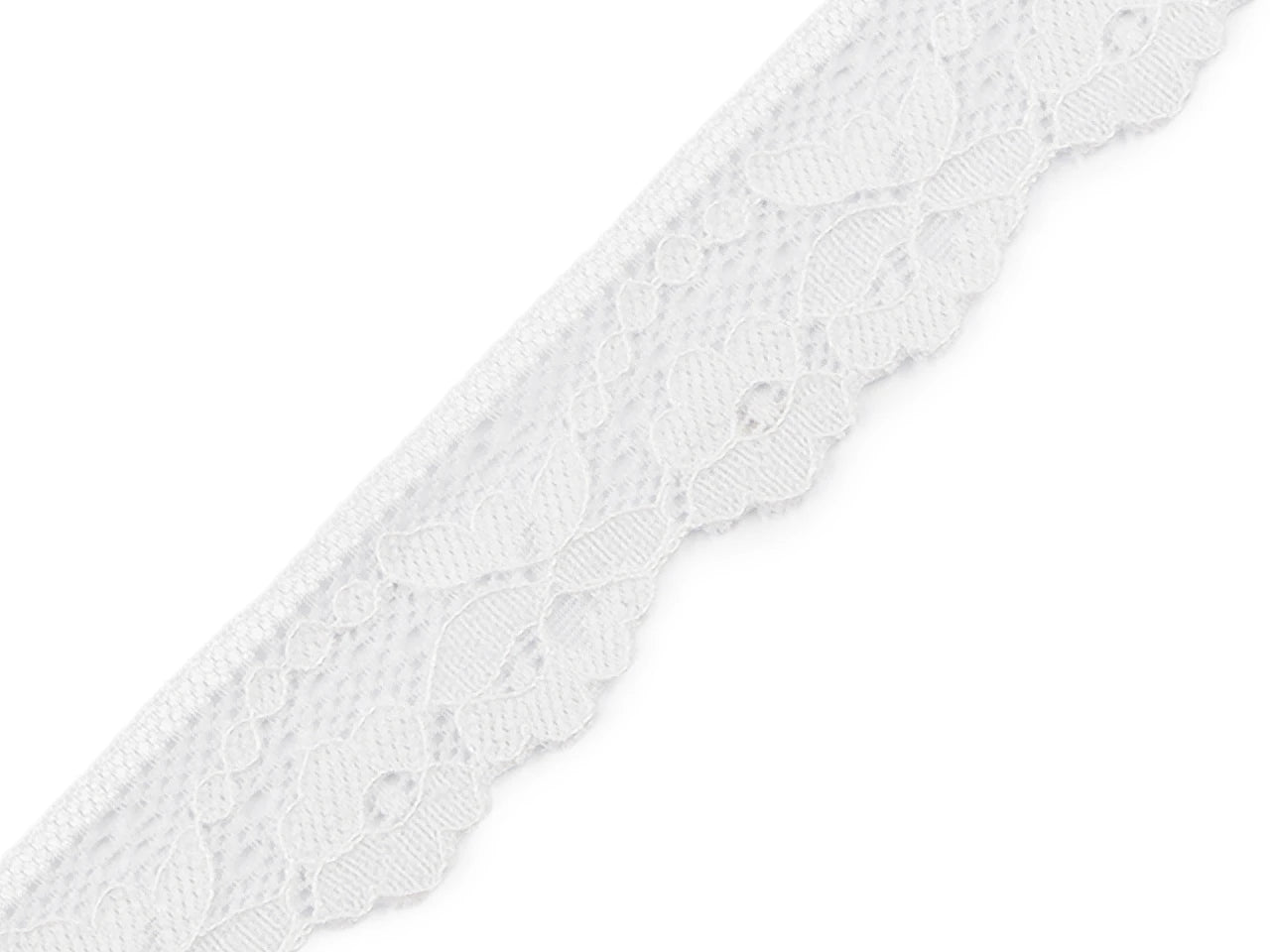 Image of elastic lace 2.8 cm - warm white – available at Šarlotes audumi