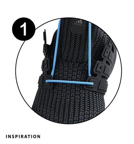 Image with elastic reflective no-tie shoelaces 120 cm|various shades – available at Charlotte Fabrics