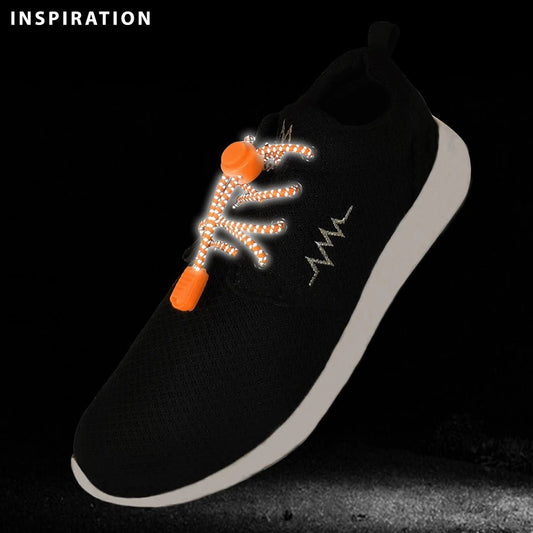 Lacets de chaussures élastiques réfléchissants sans nœud 120 cm|teintes variées – disponible chez Šarlotes audumi