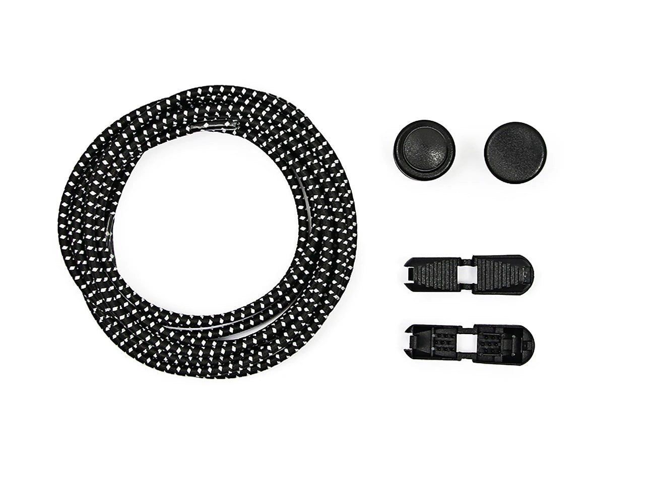 Image of flexible reflective no-tie shoelaces 120 cm | assorted shades – available at Šarlotes audumi