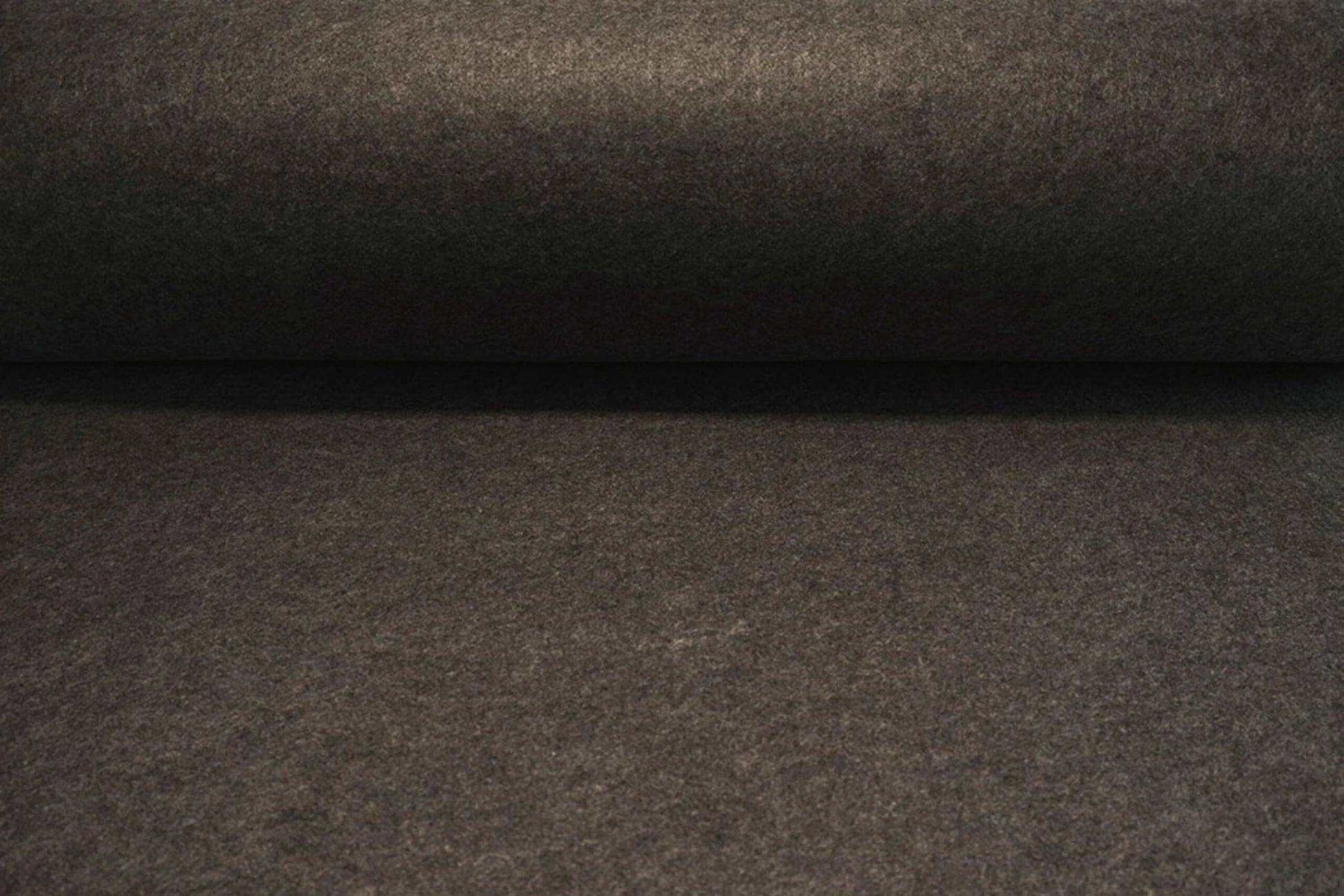 Image with felt fabric in rolls, soft, 1mm - dark brown 220 g/m² – available at Šarlotes audumi