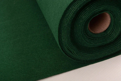 Felt fabric in rolls, soft, 1 mm - dark green 220 g/m²