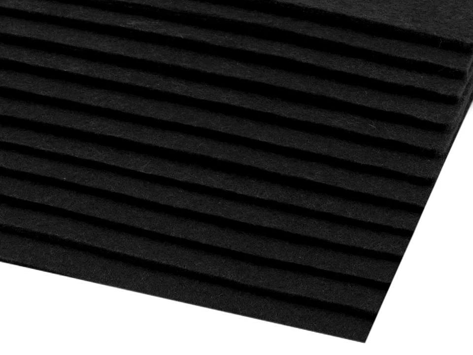 Image avec feuille de feutre, 3 mm, 20x30cm - noir – disponible chez Šarlotes audumi