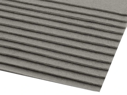 Attēls ar Filca loksne, 3 mm, 20x30cm - pelēka – pieejams Šarlotes audumi