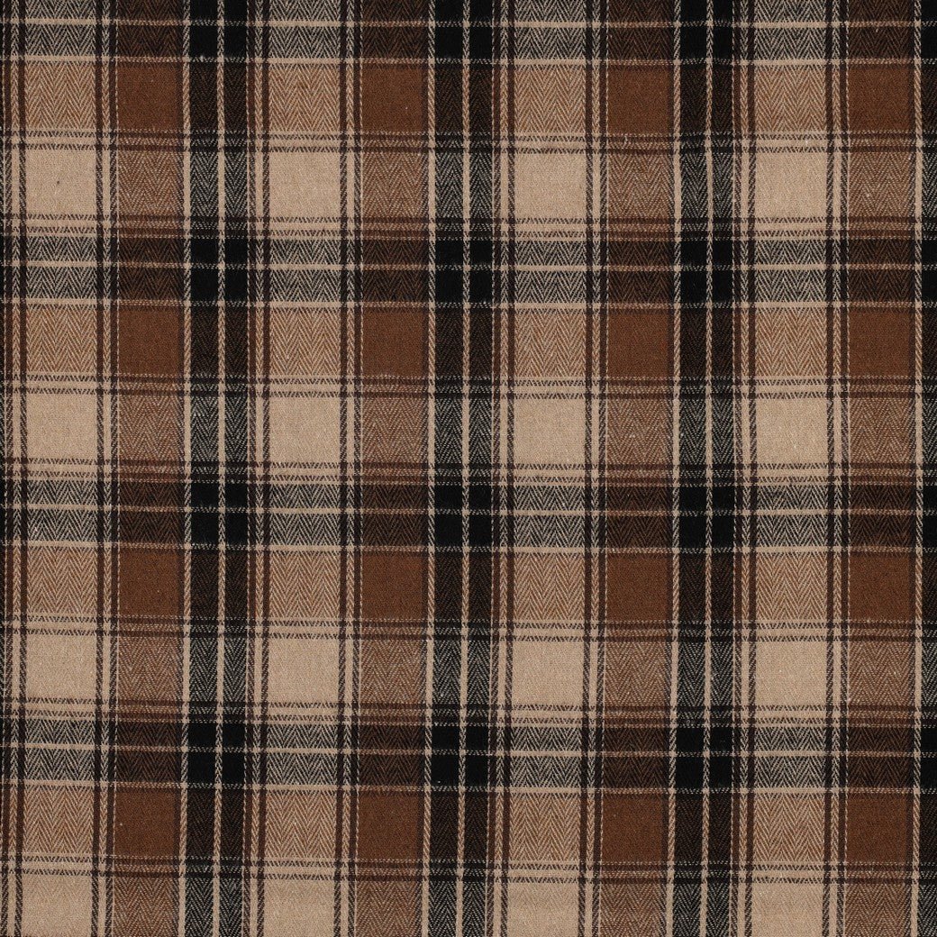 Image de flanelle à carreaux marron – disponible en ligne Šarlotes audumi