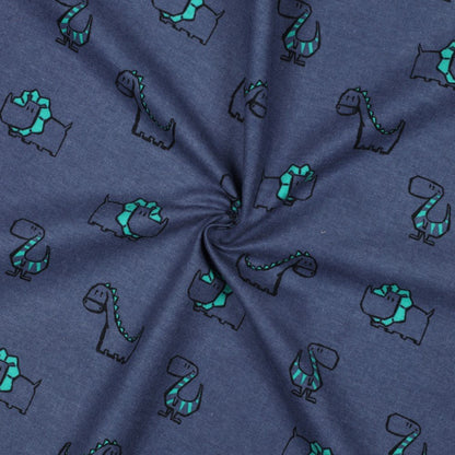 Flannel - dinosaurs 165 g/m²