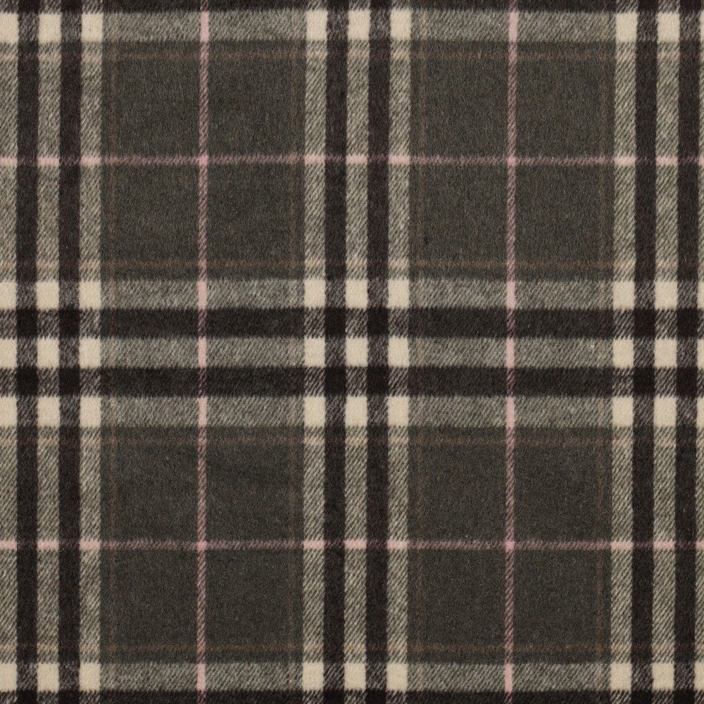 Image of grey plaid flannel – available online at Charlotte’s Fabrics