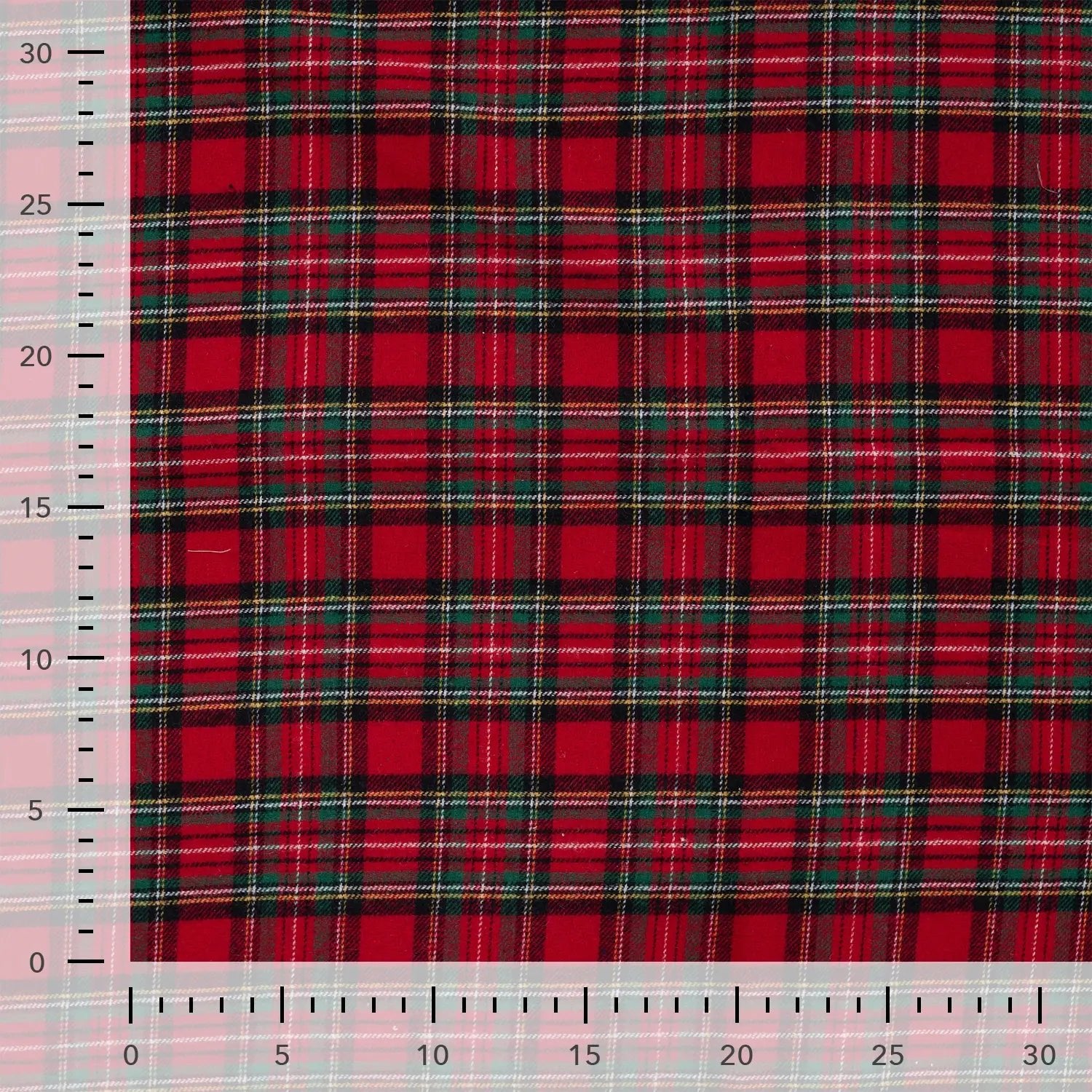 Attēls ar Flanelis - sarkans rūtains 135 g/m² – pieejams Šarlotes audumi
