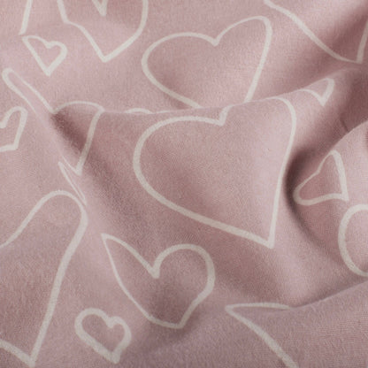 Image de flanelle - cœurs 165 g/m² – disponible chez Šarlotes audumi