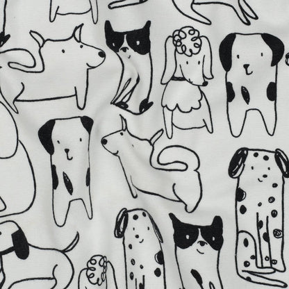Image de flanelle - chiens 165 g/m² – disponible chez Šarlotes audumi