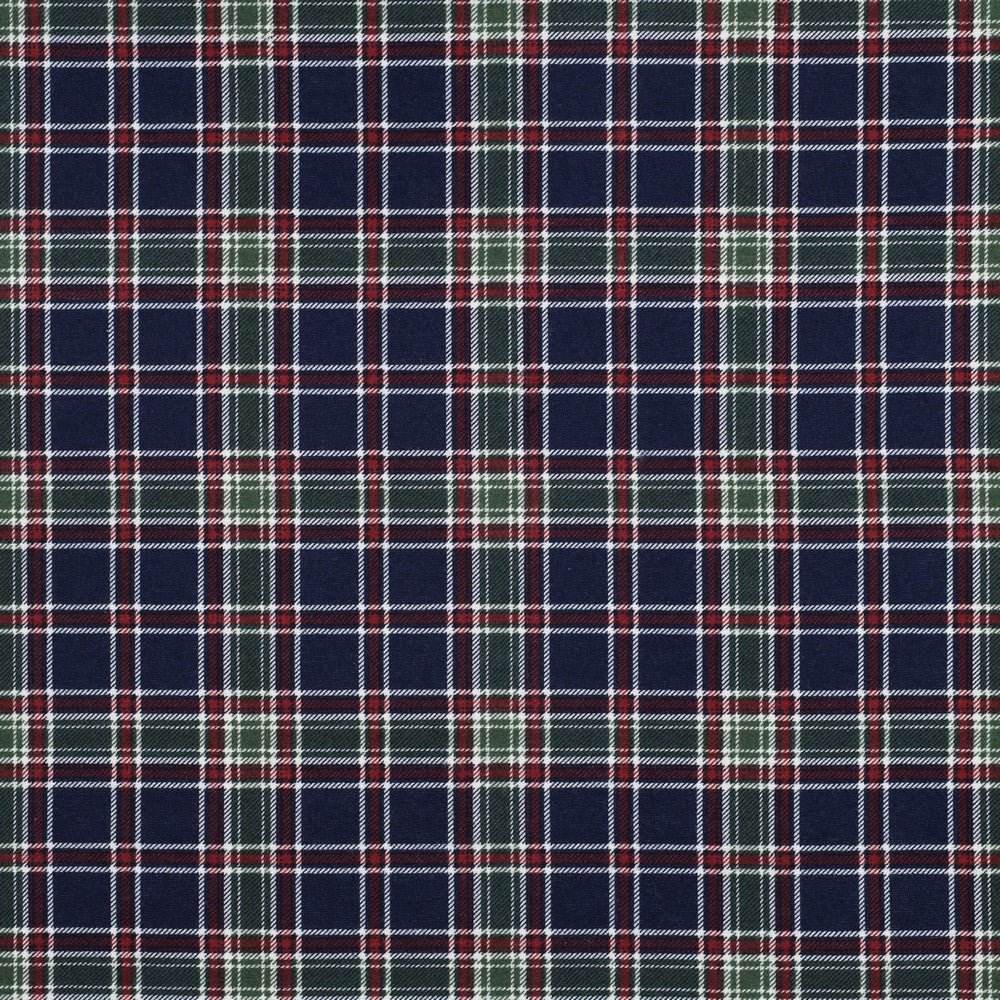 Image of Flannel - green and blue plaid 165 g/m² – available at Šarlotes audumi