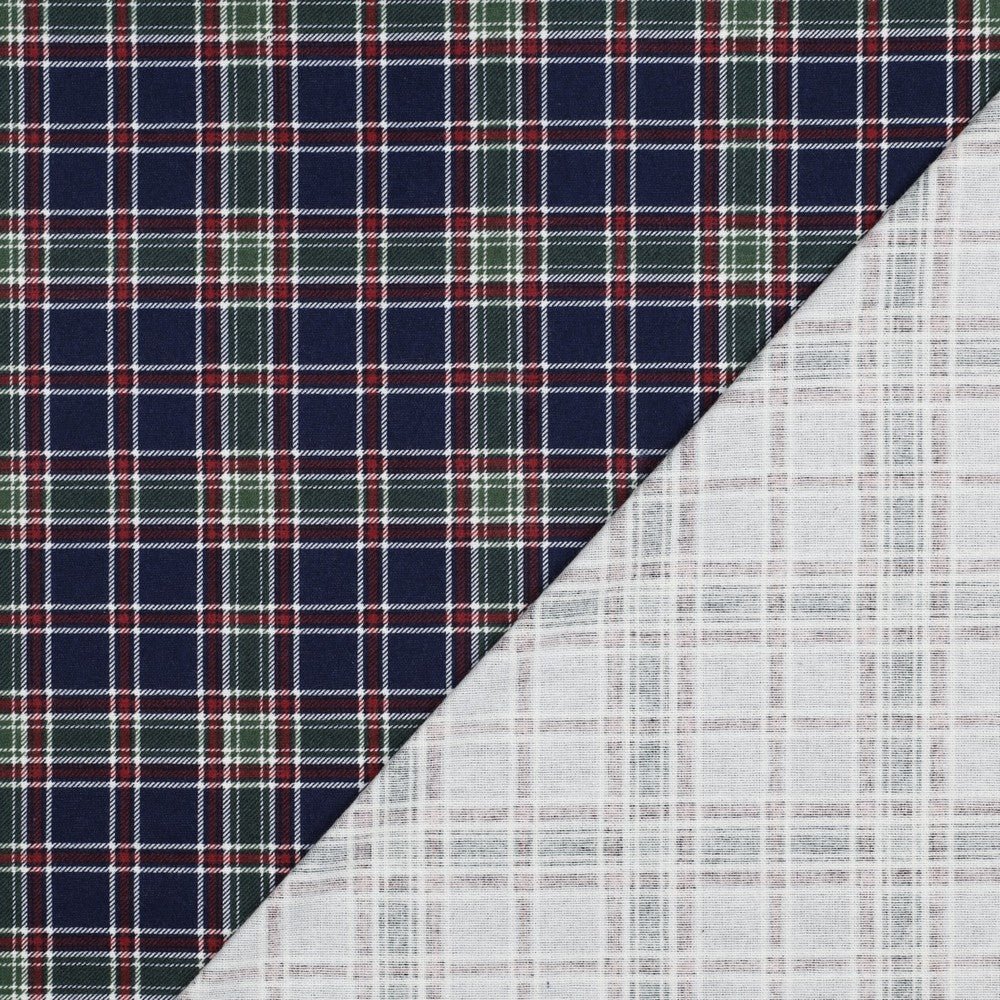 alt
Image with Flannel - green with blue checkered pattern 165 g/m² – available at Šarlotes audumi
