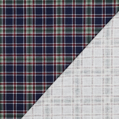 alt
Image with Flannel - green with blue checkered pattern 165 g/m² – available at Šarlotes audumi