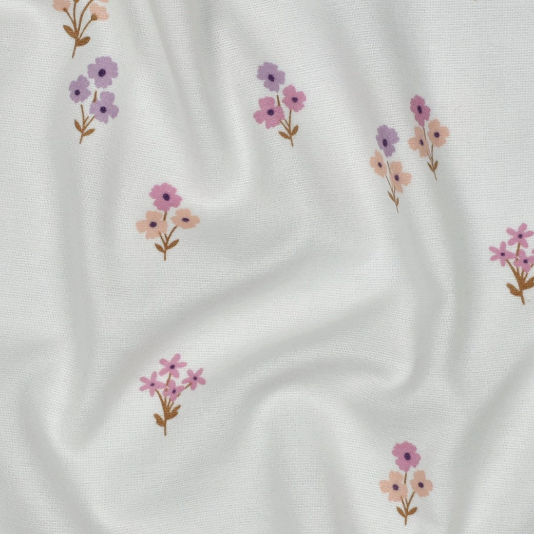 Image with flannel - flowers 165 g/m² – available at Šarlotes audumi