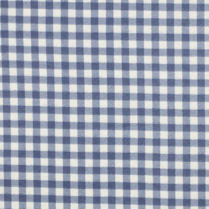 Image of flannel - blue checked 165 g/m² – available at Šarlotes audumi