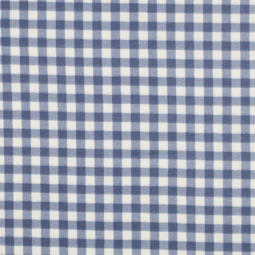 Image of Flannel - blue plaid 165 g/m² – available at Šarlotes audumi