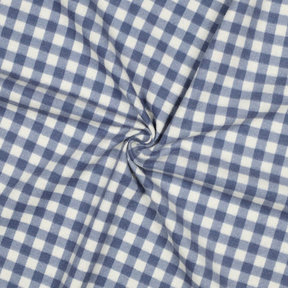 Image of flannel - blue plaid 165 g/m² – available at Charlotte's Fabrics