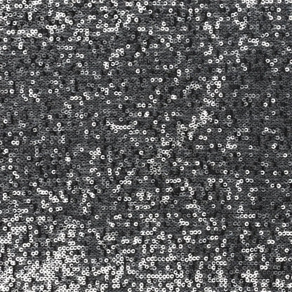 Image of sequin fabric - black silver 285 g/m² – available at Šarlotes audumi