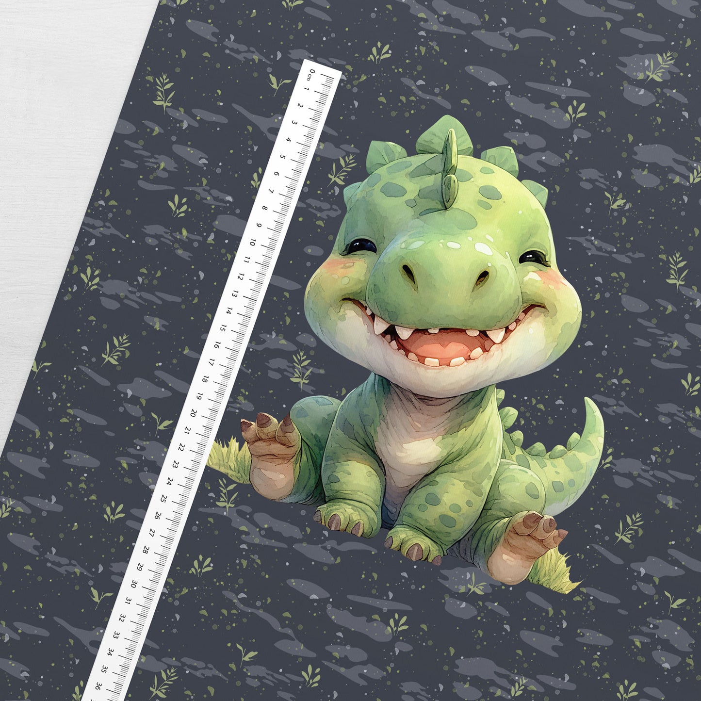 Cilpiņtrikotāžas panelis 40x50 cm-mīļie dino 250 g/m²