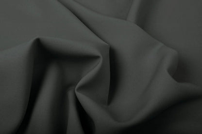 Image of dark grey gabardine — available online at Charlotte's Fabrics