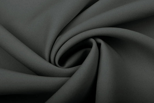 Image of dark grey gabardine — available online at Charlotte's Fabrics